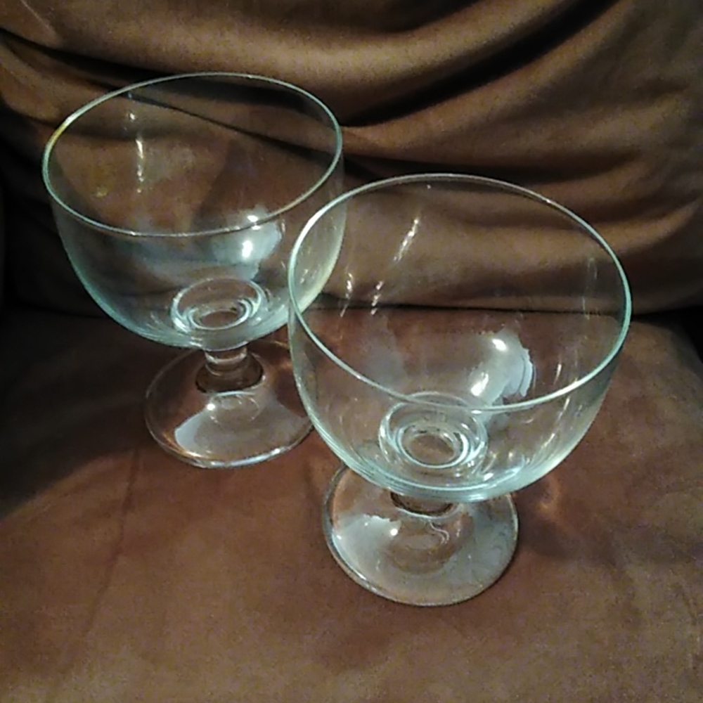 Vintage Cristallerie Schott Zweisel Shrimp Cocktail Dessert Crystal Glasses Set